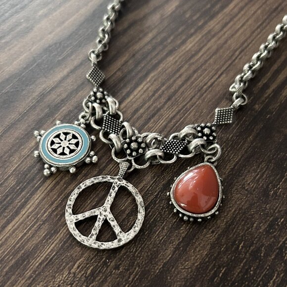 2000s Triple Pendant Necklace ASO Alex Russo - Picture 6 of 9